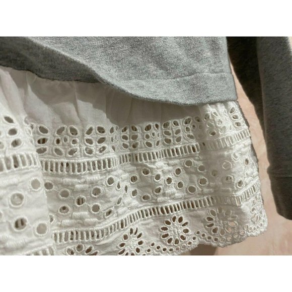 J. Crew‎ Eyelet Hem Sweatshirt Size XS - Picture 4 of 7